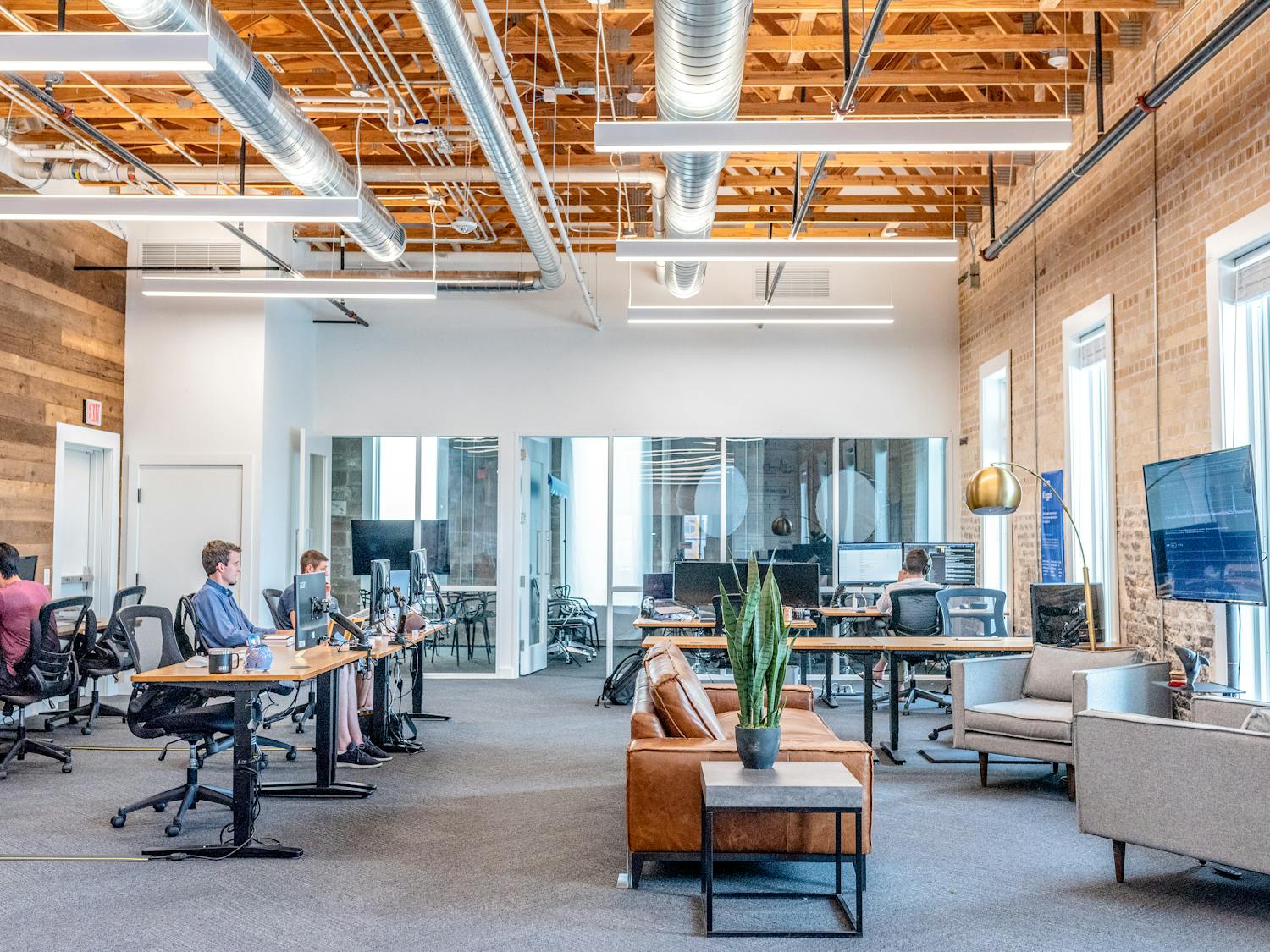 Clean, modern London office